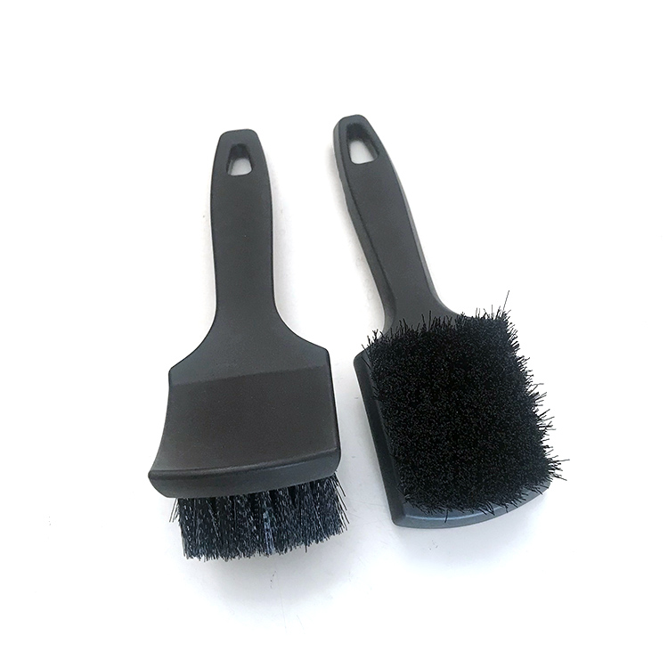 Tire cleaning brush  Stiff bristle curved tire brush supplier in