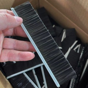 strip brush for solar panel cleaning